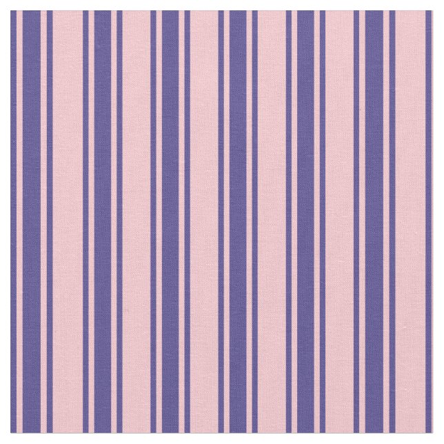Pink & Dark Slate Blue Linse Muster Stoff (Nahaufnahme)