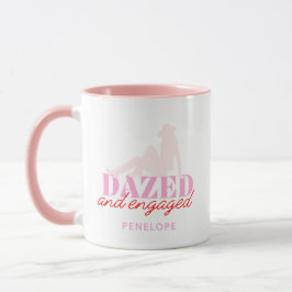 Pink Dazed & Verlobt Junggeselinnen-Abschied Gefal Tasse