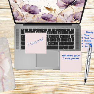 Pink denken post-it klebezettel
