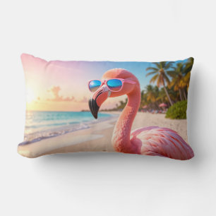 PINK DENKER Flamingo Rosa Lendenkissen