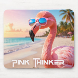 PINK DENKER Flamingo Rosa Mousepad