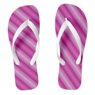 Pink Diagonal Streifen Flip Flops