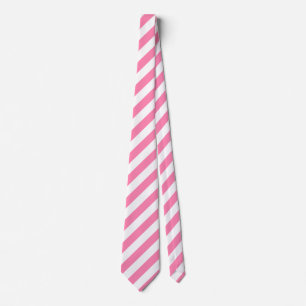 Pink Diagonal Stripes Tie Krawatte