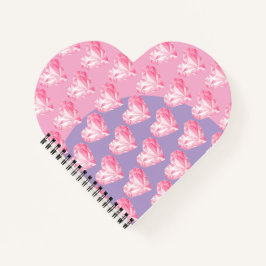 Pink Diamant Herz Muster – Süßes und Stylisches De Notizbuch