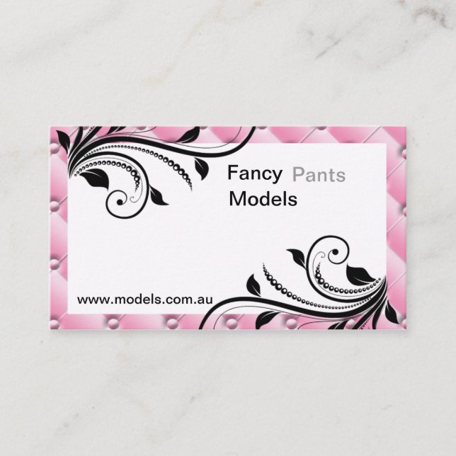 Pink Diamond Business Card Visitenkarte (Vorderseite)