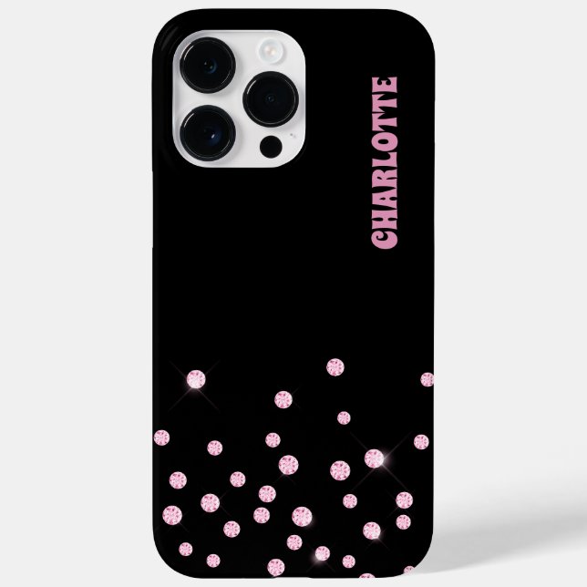 Pink Diamond Confetti Case-Mate iPhone Hülle (Rückseite)