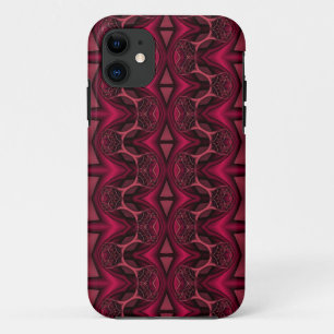 Pink Diamond eyes Fraktal art Custom iPhone case