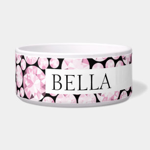 Pink Diamond Funkelnd Edelsteine Glam Dog Napf