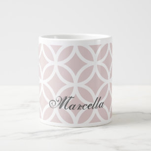 Pink Diamond Muster Personalisiert Riesenkaffee Ta Jumbo-Tasse