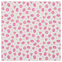 Pink Diamonds Gemstones and Juwelen Pattern Stoff
