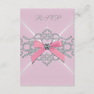 Pink Diamonds Pink Sweet 16 Geburtstagsparty UAWG RSVP Karte