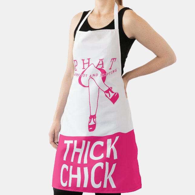 Pink Dick Chick Plump Hot and Tempo PHAT Schürze (InSitu)