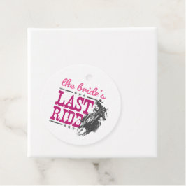 Pink die letzte Reise der Braut Geschenkanhänger