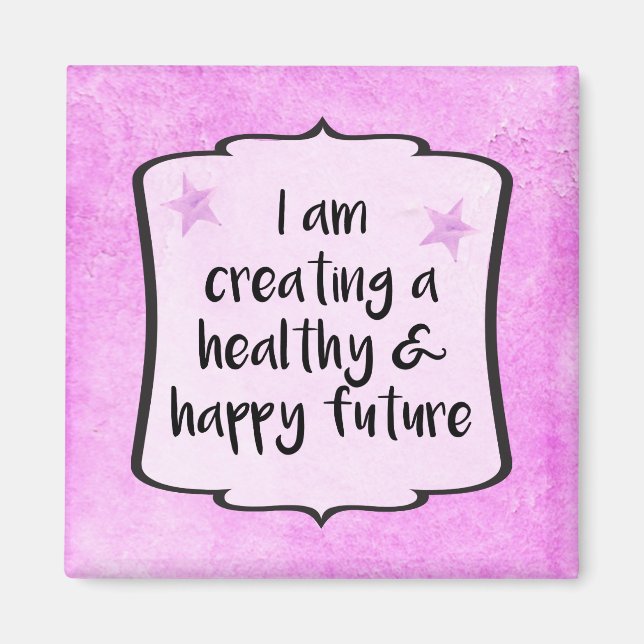 Pink Diet Fitness WeightLoss Erfolgsquote Magnet (Vorne)
