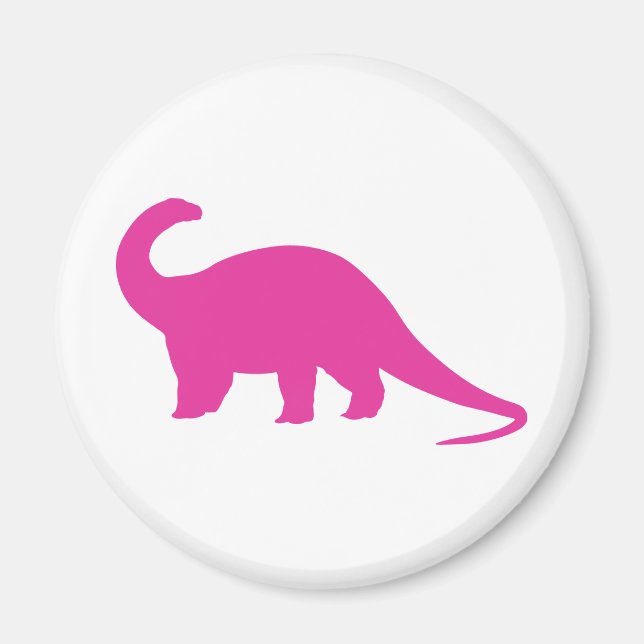 Pink Dinosaurier Magnet (Vorne)
