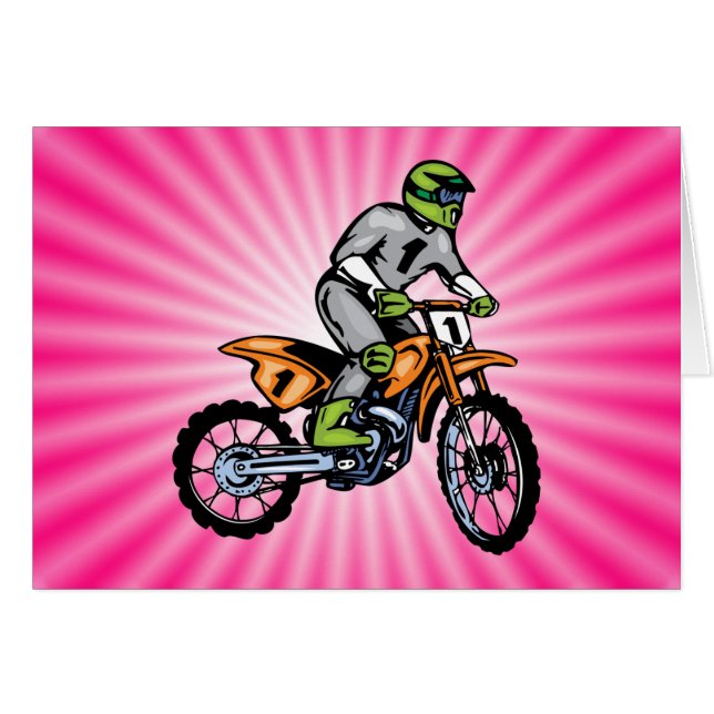 Pink Dirt Bike. (Vorderseite (Horizontal))