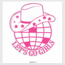 Pink Disco Cowgirl Go Girls