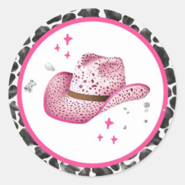 Pink Disco Cowgirl Sticker