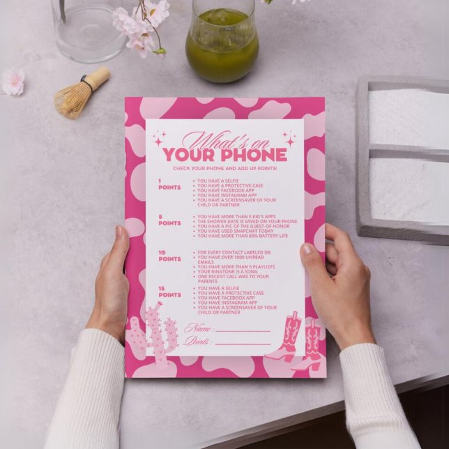 Pink Disco Cowgirl Was ist auf deinem Handy? (Von Creator hochgeladen)