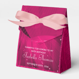 Pink Disco-Kugel und funkelnde Absatze Favor-Schac Geschenkschachtel