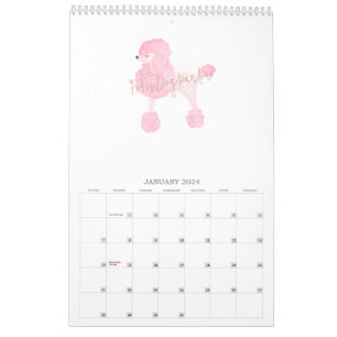 Pink Dog Custom Business Kalender