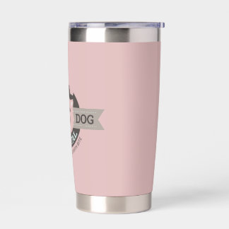 Pink Dog Digital-Reisebecher Pink Thermobecher