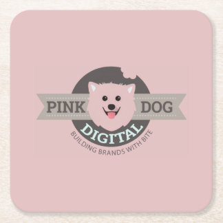 Pink Dog Digitalpapier Untersetzer