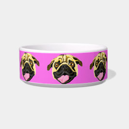 Pink Dog Face Dog Bowl Napf
