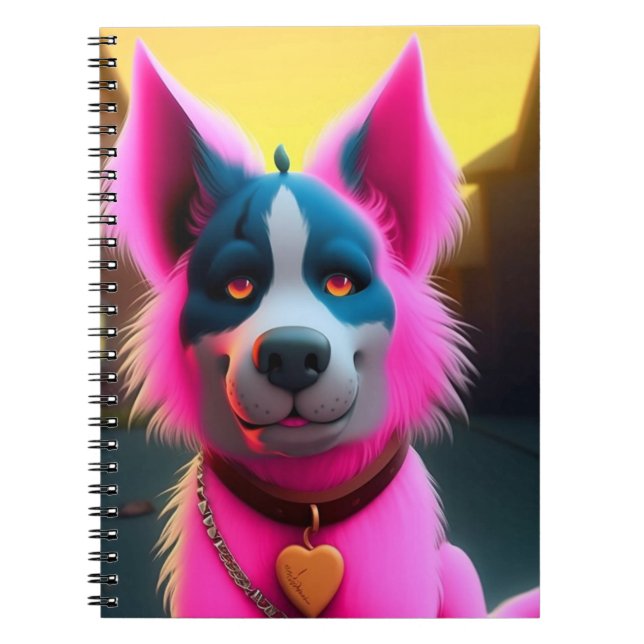 Pink Dog Notizblock (Vorderseite)