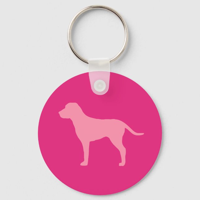 Pink Dog Schlüsselanhänger (Vorderseite)
