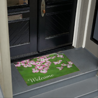 Pink Dogwood Door Mat Fußmatte