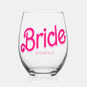 Pink Doll Extravagant und fabelhaft Junggeselinnen Weinglas Ohne Stiel