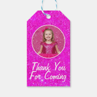 Pink Doll Gilter Birthday Custom Gift Tags Geschenkanhänger