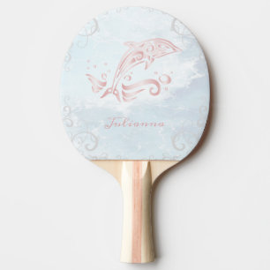 Pink Dolphin Personalisiert Ping Pong Paddle Tischtennis Schläger