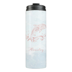 Pink-Dolphin-Personalisiert-Thermaltumbler Thermosbecher