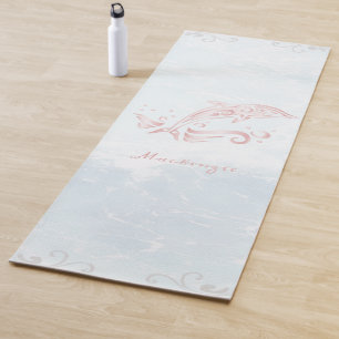 Pink Dolphin Personalisiert Yoga Mat Yogamatte