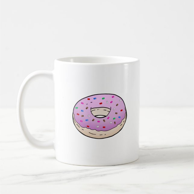 Pink Donut Kaffeetasse (Links)