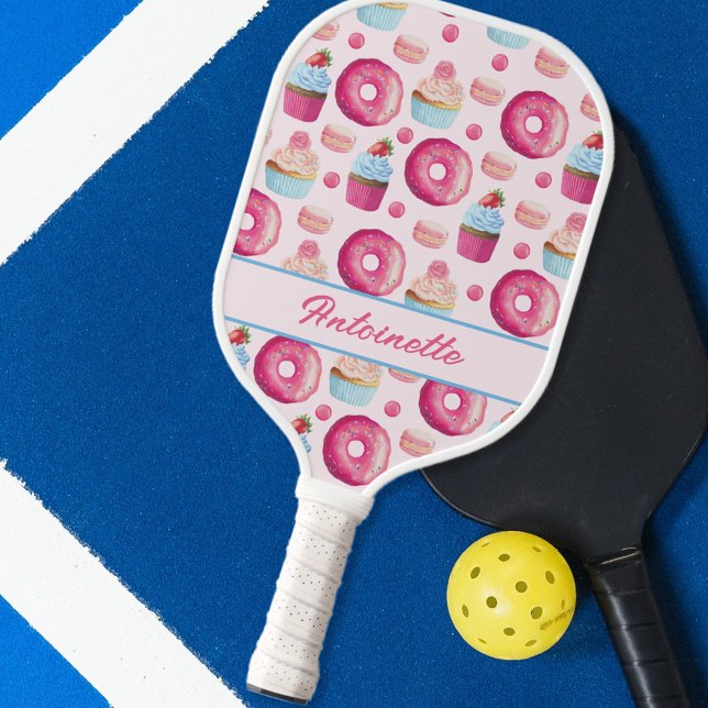 Pink Donut Pattern Pickleball Schläger (Von Creator hochgeladen)