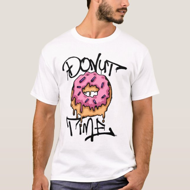 Pink Donut Streetwear T-Shirt (Vorderseite)