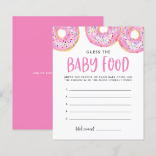 Pink Donuts Raten Sie das Baby Food Baby Shooting