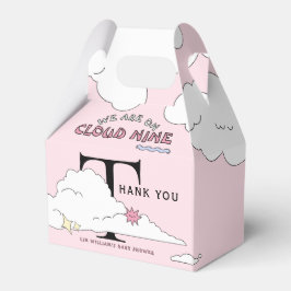 Pink Doodle Cloud Nine Baby Dusche Geschenkschachtel