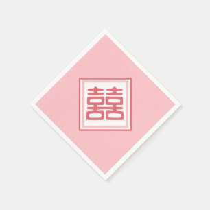 Pink Double Happy - Square Serviette