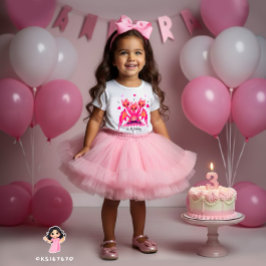 Pink Drache 3D Geburtstag Baby T-shirt