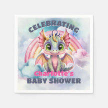 Pink Dragon Baby Dusche