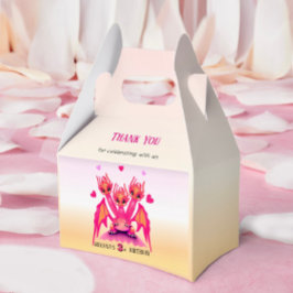 Pink dragon  geschenkschachtel