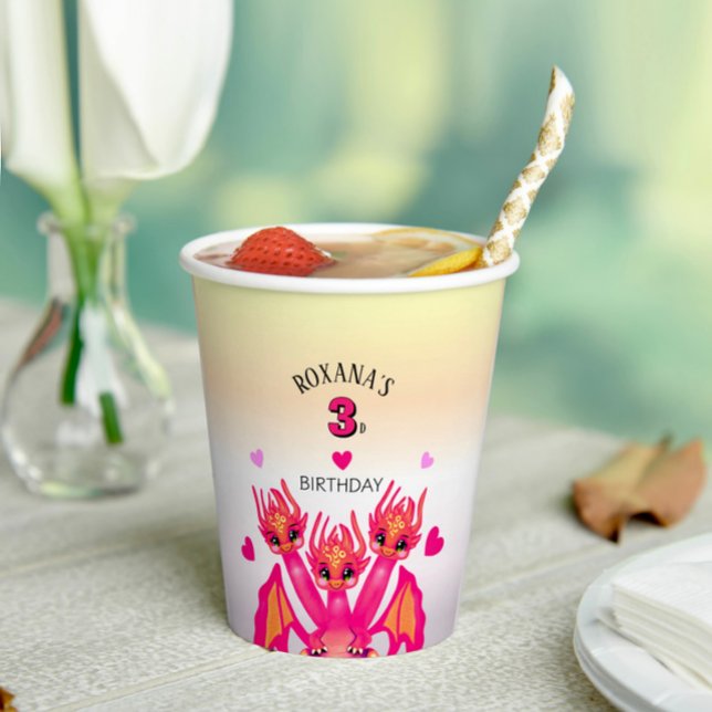 Pink dragon pappbecher (Von Creator hochgeladen)