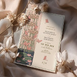 Pink Dragonfly Belle Epoque Art Nouveau Hochzeit Einladung<br><div class="desc">Genießen Sie den Geist der Romantik und des künstlerischen Ausdrucks mit unserer "Belle Epoque Art Nouveau Dragonfly Wedding Invitation". Diese Karte zeichne Inspiration aus der Zeit der Belle Epoque und erfasst die exquisite und dynamische Kunst des Jugendstils. Ein ruhiger Teich, gerahmt von einer Melange blühender Blume, wird zu einer Tanzfläche...</div>