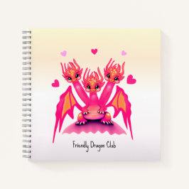Pink dragons notizbuch