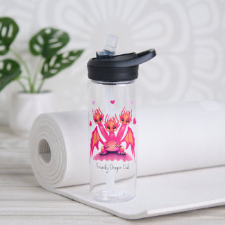 Pink dragons trinkflasche