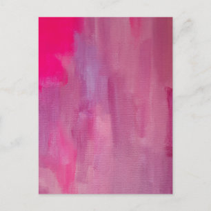 Pink Dream Abstrakt Art Canvas Print Postkarte
